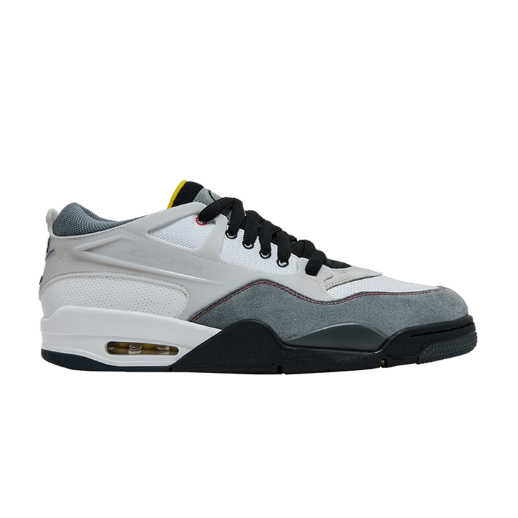 Air Jordan 4 RM Premium 'Motorsports' — White/Black/Smoke Grey/Fire Red