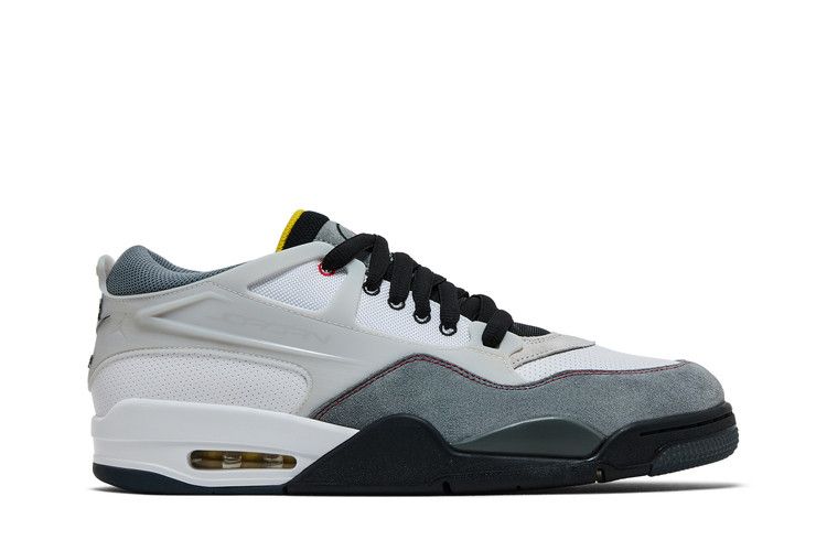 Air Jordan 4 RM Premium 'Motorsports' — White/Black/Smoke Grey/Fire Red