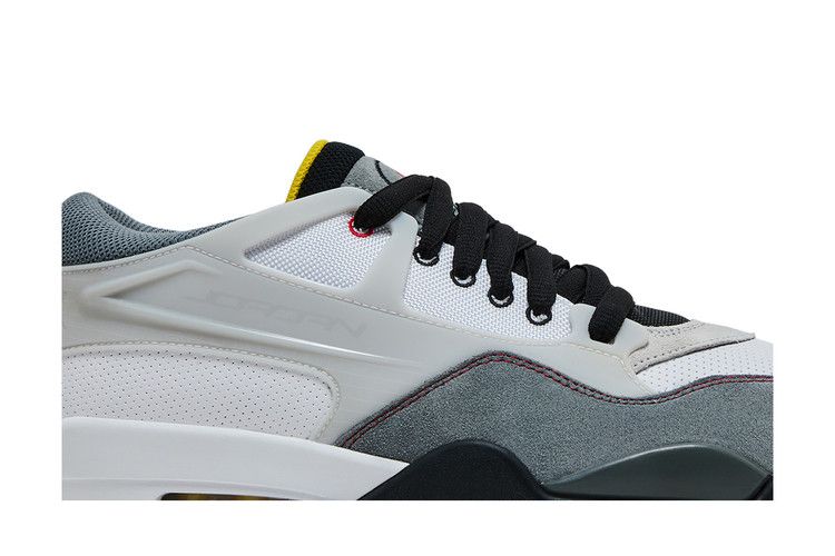 Air Jordan 4 RM Premium 'Motorsports' — White/Black/Smoke Grey/Fire Red