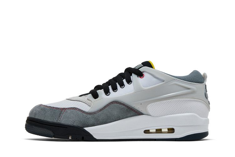 Air Jordan 4 RM Premium 'Motorsports' — White/Black/Smoke Grey/Fire Red