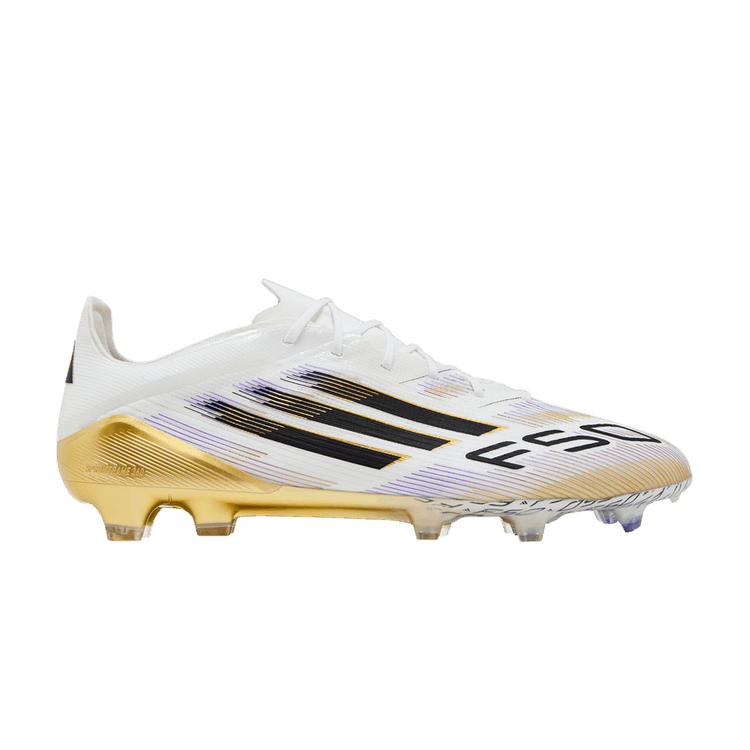adidas Adizero F50 Elite FG 'Road to Glory Pack' — Cloud White/Core Black/Gold Metallic