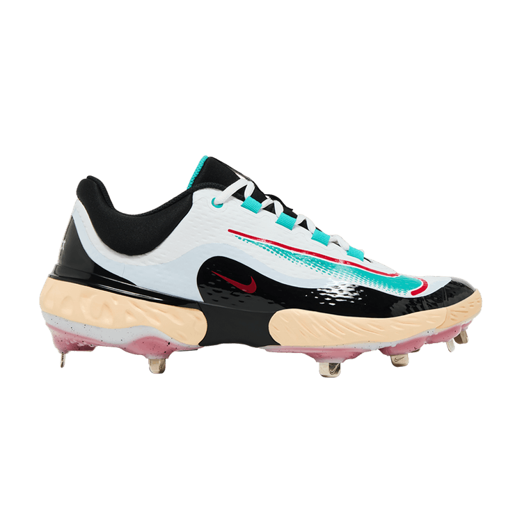 Nike RBI x Alpha Huarache Elite 4 Low 'White Black Teal' — White Black Teal