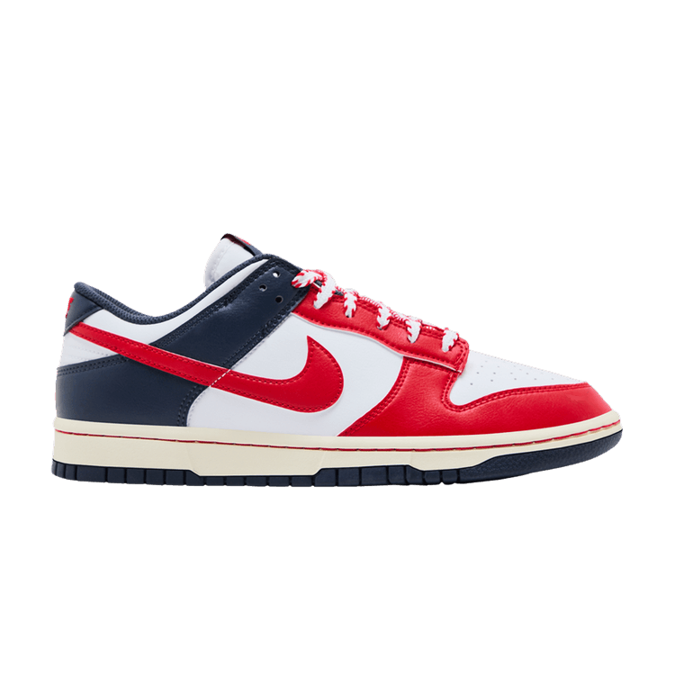 Nike Dunk Low 'Rivalry Pack - Boston Red Sox' — White/University Red/Thunder Blue/Coconut Milk
