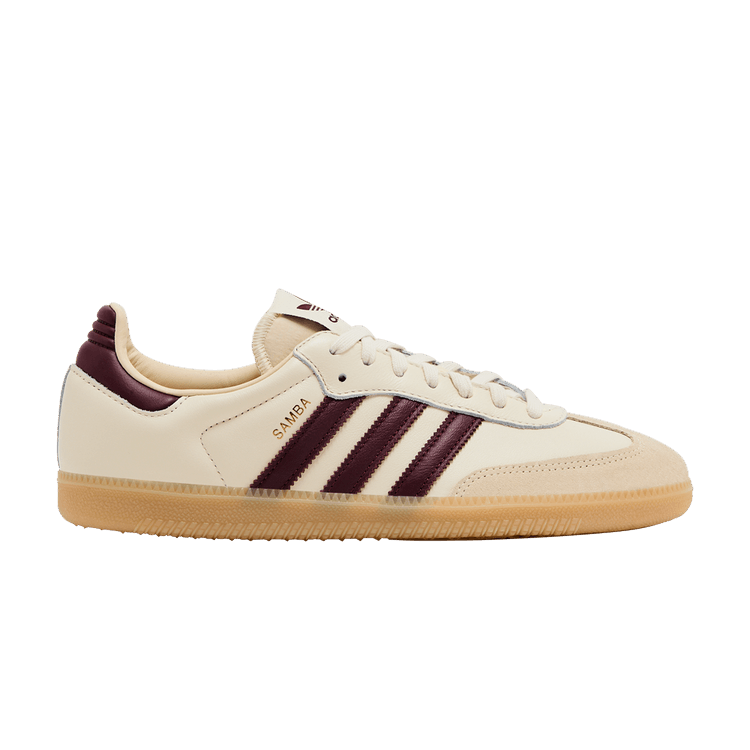 adidas Samba OG 'Wonder White Shadow Red Gum' — Wonder White/Shadow Red/Gum