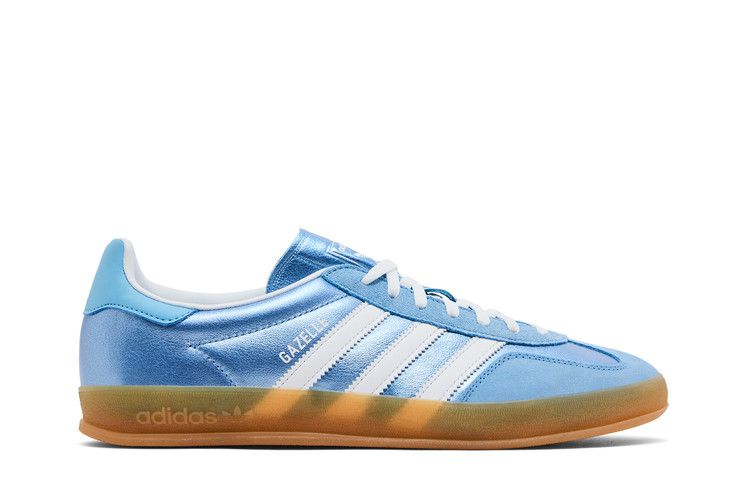 adidas Wmns Gazelle Indoor 'Blue Metallic Gum' — Blue/Cloud White/Gum