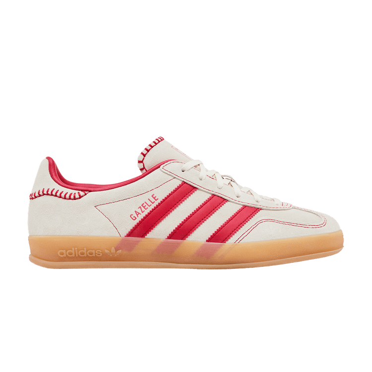 adidas Wmns Gazelle Indoor 'Beige Scarlet Gum' — Beige/Better Scarlet/Cream White
