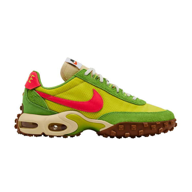 Nike Air Max Waffle Racer SP 'Electrolime Flash Crimson' — Electrolime/Gum Medium Brown/Sprinter Green/Flash Crimson