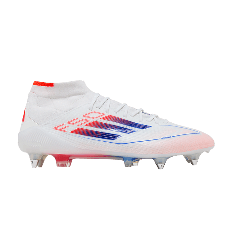 adidas Adizero F50 Elite Mid SG 'Advancement Pack' — Cloud White/Solar Red/Lucid Blue