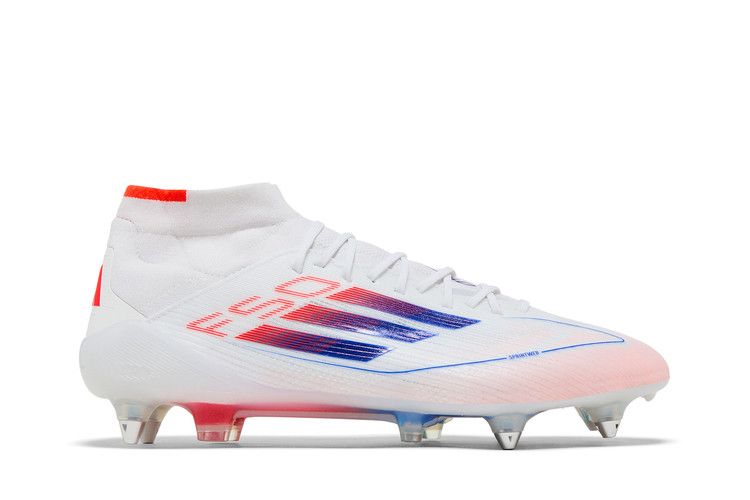 adidas Adizero F50 Elite Mid SG 'Advancement Pack' — Cloud White/Solar Red/Lucid Blue