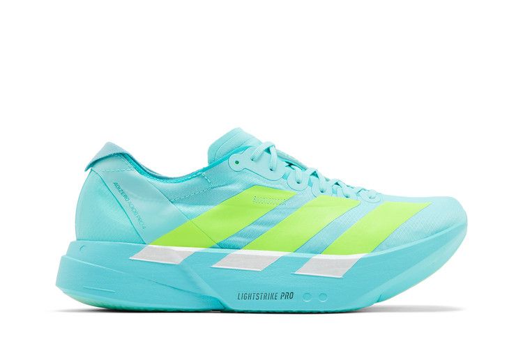 adidas Adizero Adios Pro 4 'Flash Aqua Lucid Lemon' — Flash Aqua/Lucid Lemon/Mint Ton