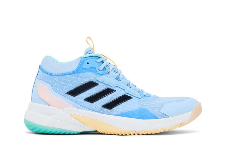 adidas Wmns Crazyflight 6 Mid Indoor 'Glow Blue' — Glow Blue/Shadow Navy/Flash Aqua