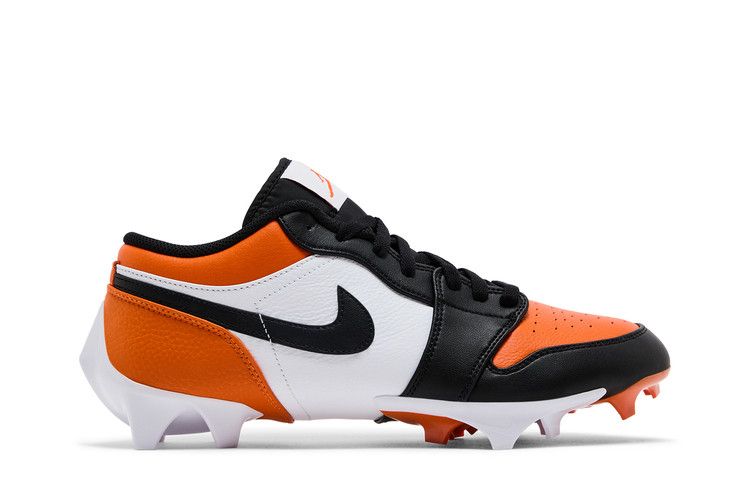 Air Jordan 1 Low TD Cleat 'Shattered Backboard' — Starfish/White/Black