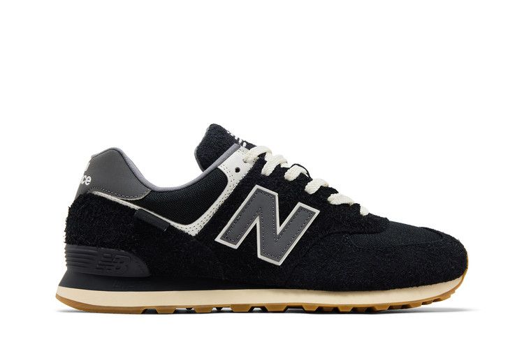New Balance 574 'Black Cordura Suede' — Black/Green