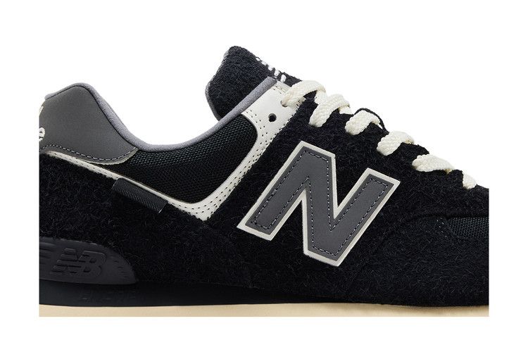 New Balance 574 'Black Cordura Suede' — Black/Green
