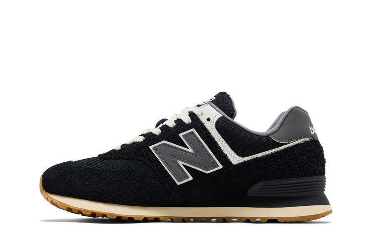 New Balance 574 'Black Cordura Suede' — Black/Green