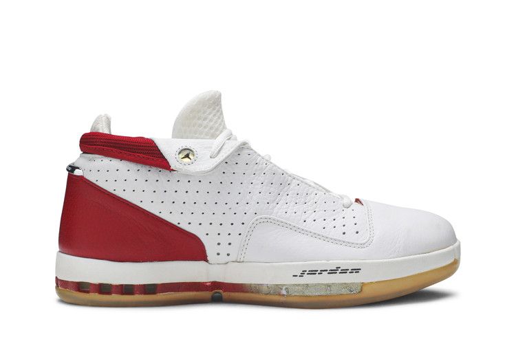 Air Jordan 16 OG Low 'Varsity Red' — White/Black/Varsity Red