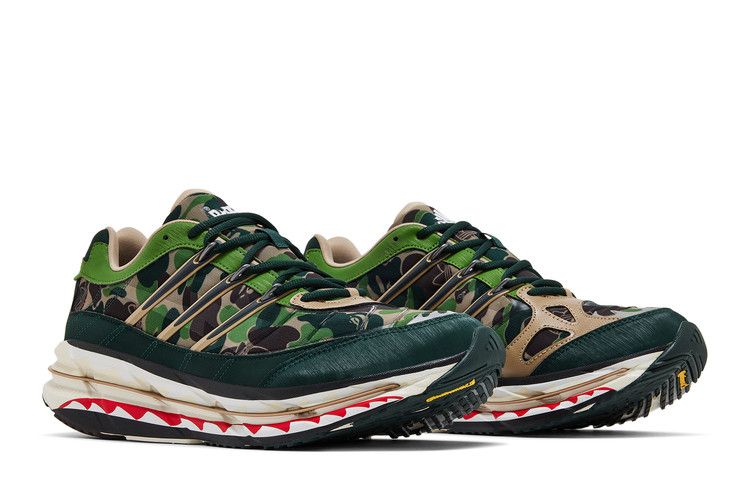 BAPE x adidas Harmony 'Green Camo' — Hemp/Iron Metallic/Off White