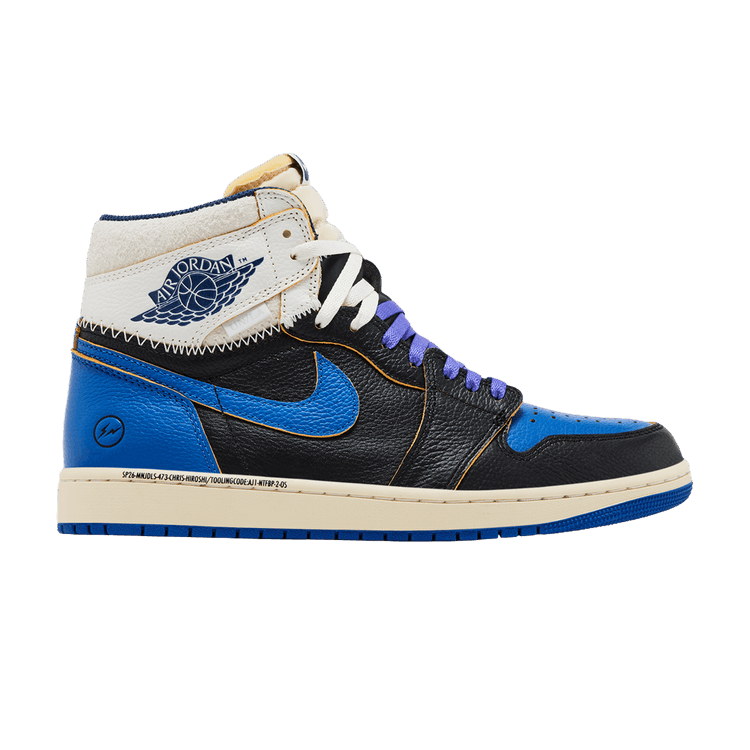 Fragment Design x Union LA x Air Jordan 1 Retro High OG 'Sport Royal' — Black/Navy/Sport Royal/Sail