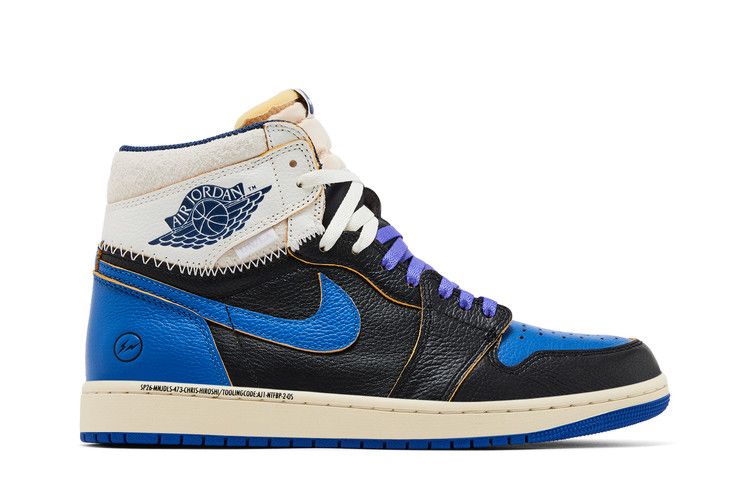 Fragment Design x Union LA x Air Jordan 1 Retro High OG 'Sport Royal' — Black/Navy/Sport Royal/Sail