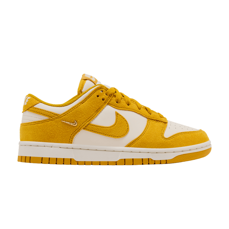Nike Wmns Dunk Low 'Dark Sulfur Mini Swoosh' — Pale Ivory/Dark Sulfur/Sail/Metallic Gold