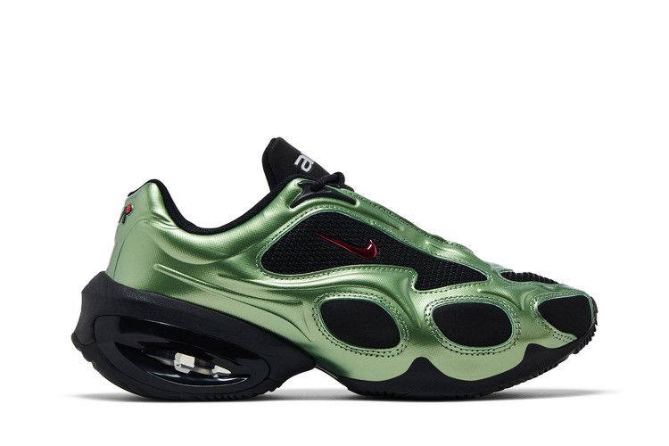 Nike Wmns Air Max Muse 'Metallic Oil Green' — Black/Oil Green/Metallic Silver/University Red (2)
