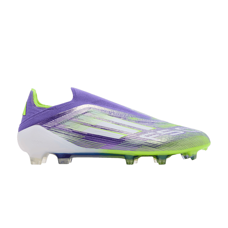 adidas Adizero F50 Elite Laceless FG 'Radiant Blaze Pack' — Purple Rush/Cloud White/Lucid Lemon