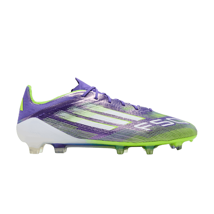 adidas Adizero F50 Elite FG 'Radiant Blaze Pack' — Purple Rush/Cloud White/Lucid Lemon