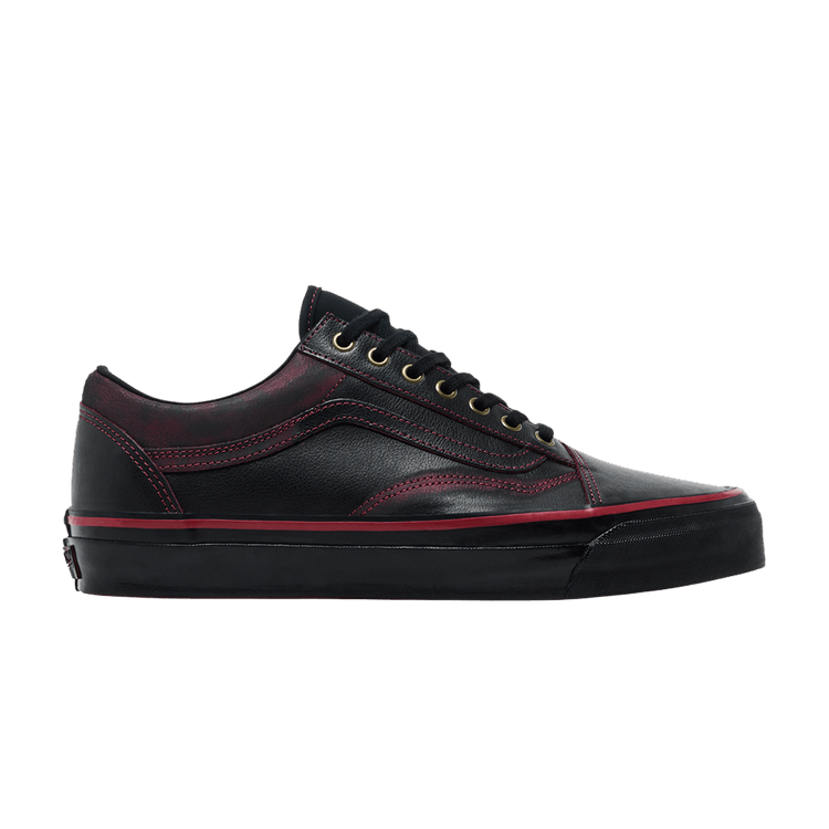 Tania Cruz x Vans Premium Old Skool 'Dark Red Rub-Away' — Black/Red