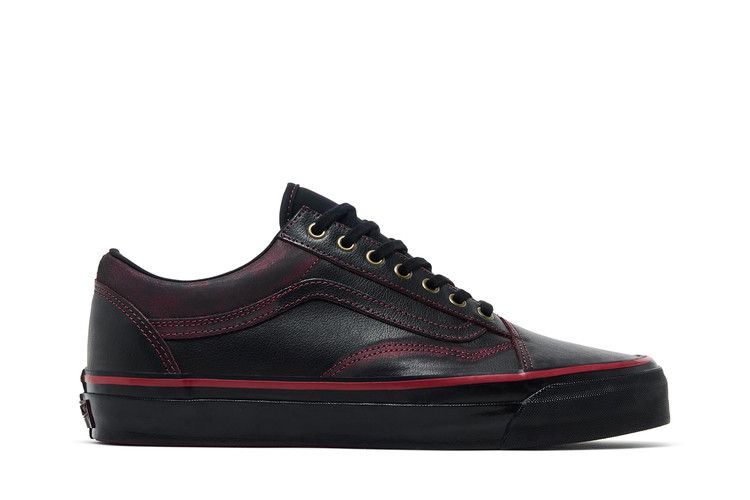 Tania Cruz x Vans Premium Old Skool 'Dark Red Rub-Away' — Black/Red