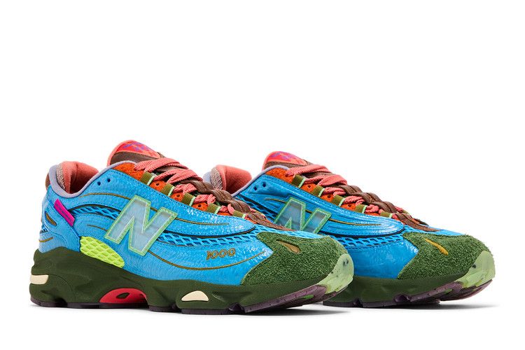 Salehe Bembury x New Balance 1000 'Fog Be The Cloud' — Rich Blue/Vibrant Yellow/Olive