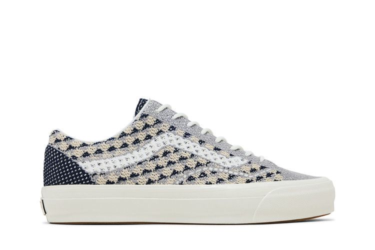 Vans Premium Old Skool 'Knit Pack - Geo Check Frost Grey' — Geo Check Frost Grey