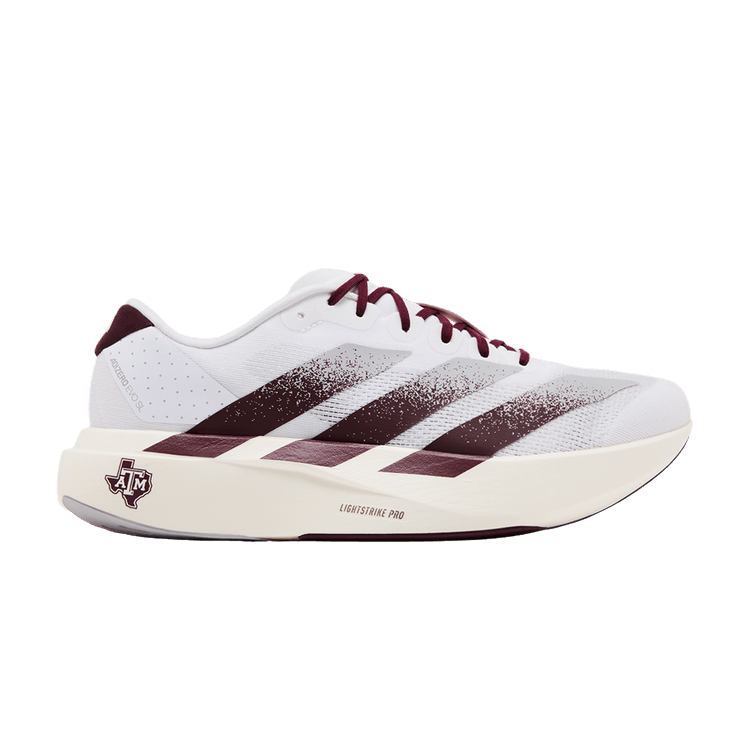 NCAA x adidas Adizero Evo SL 'Texas A&amp;M' — Cloud White/Team Maroon/Stone