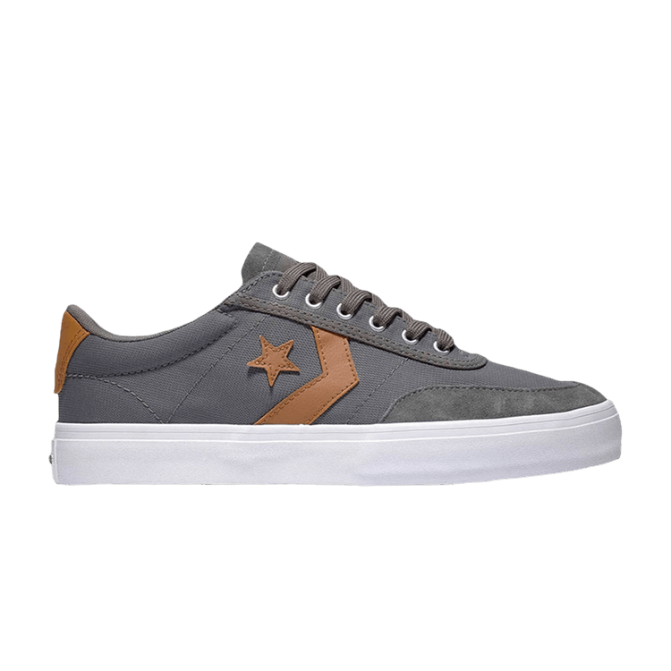 Converse Courtlandt Low 'Carbon Grey Warm Tan' — Carbon Grey/Warm Tan/White