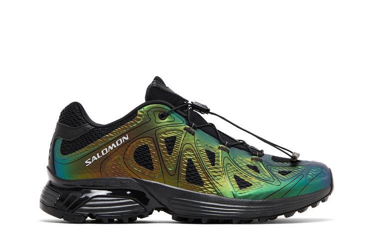 Salomon XT-Whisper Void 'Iridescent Green' — Black/Black/Silver Metallic X