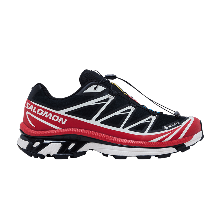 Salomon XT-6 GORE-TEX 'Black Flame Scarlet' — Black/Flame Scarlet/Vanilla Ice