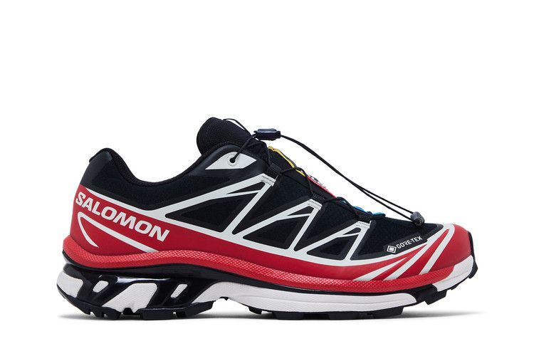 Salomon XT-6 GORE-TEX 'Black Flame Scarlet' — Black/Flame Scarlet/Vanilla Ice