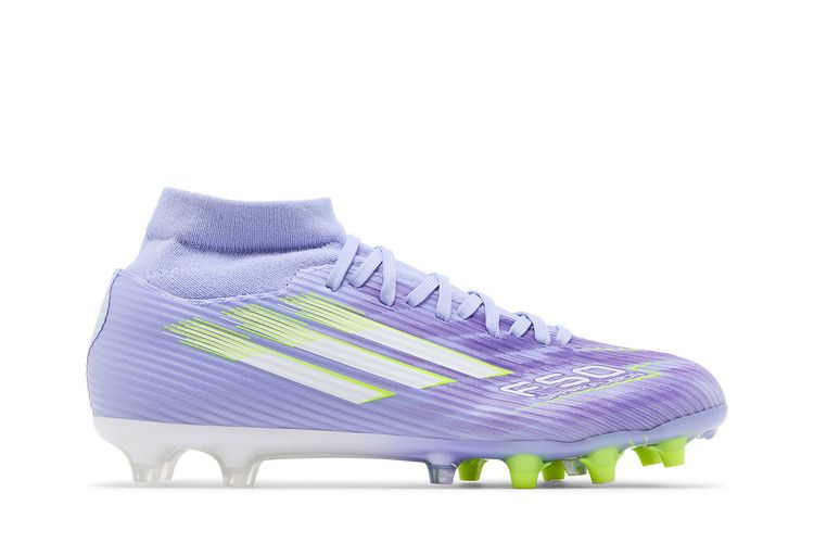 adidas Wmns Adizero F50 Sparkfusion League FG AG 'Radiant Blaze Pack' — Violet Tone/Lucid Lemon/Purple Rush