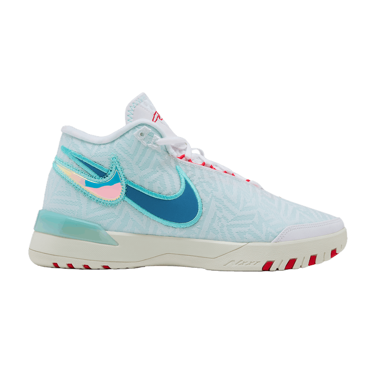 Nike Zoom LeBron NXXT Genisus EP 'White Aegean Storm' — White/Aurora Green/Siren Red/Aegean Storm