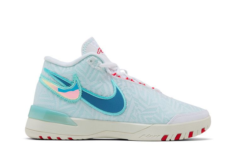 Nike Zoom LeBron NXXT Genisus EP 'White Aegean Storm' — White/Aurora Green/Siren Red/Aegean Storm (2)