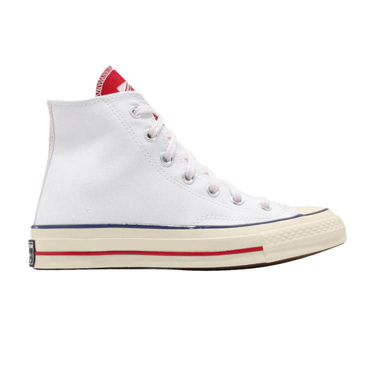 Converse Chuck 70 Hi 'White University Red' — White/University Red/Egret