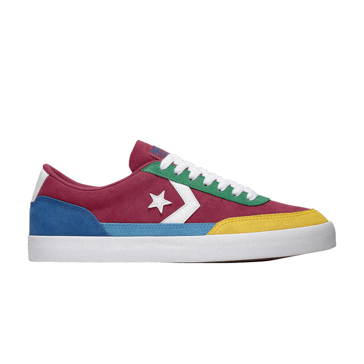 Converse Net Star Classic Low 'Twisted Prep - Rose Maroon' — Rose Maroon/Amarillo/Rush Blue