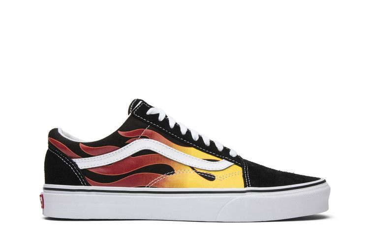 Vans Old Skool 'Flames' — Black/True White