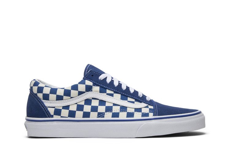 Vans Old Skool 'Blue Checkerboard' — Blue/White