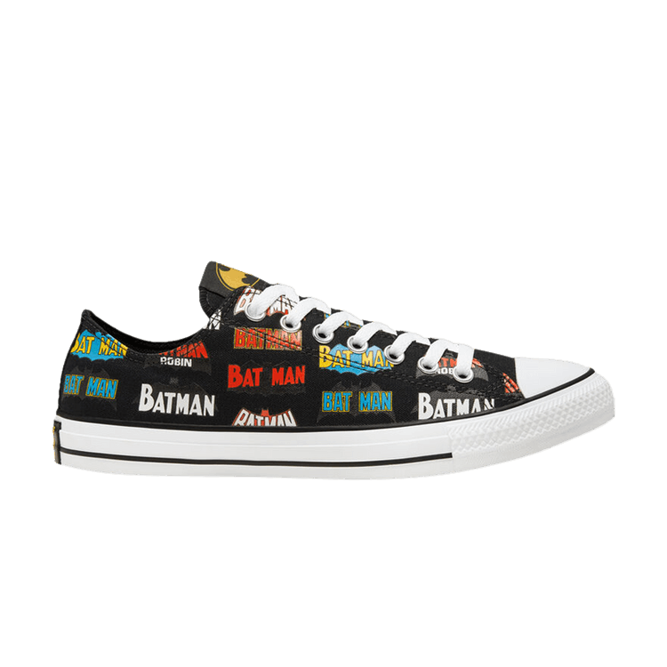 Batman x Converse Chuck Taylor All Star Low '80th Anniversary - Logo' — Black/White/Multi