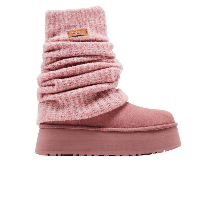 UGG Wmns Classic Mini Dipper Legwarmer 'Pink Dawn' — Pink Dawn