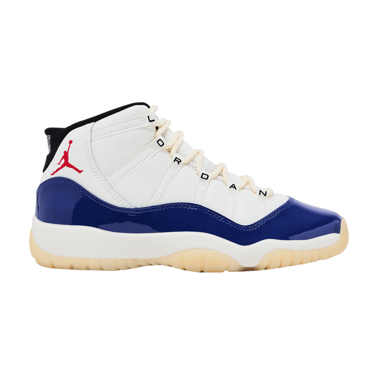 Air Jordan 11 GS 'Rare Air' — Deep Royal Blue/Sail/Black/Fire Red