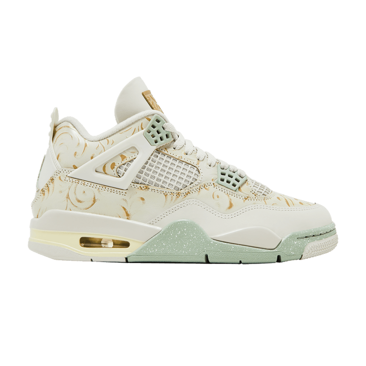 Air Jordan 4 Retro SE 'Somos Eternos' — Soft Pearl/Metallic Gold/Light Bone/Jade Horizon