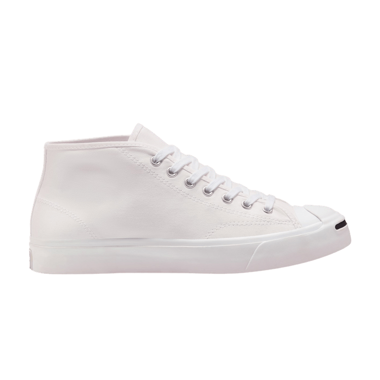 Converse Jack Purcell Mid 'Seasonal Color Twill - White' — White/White/Black