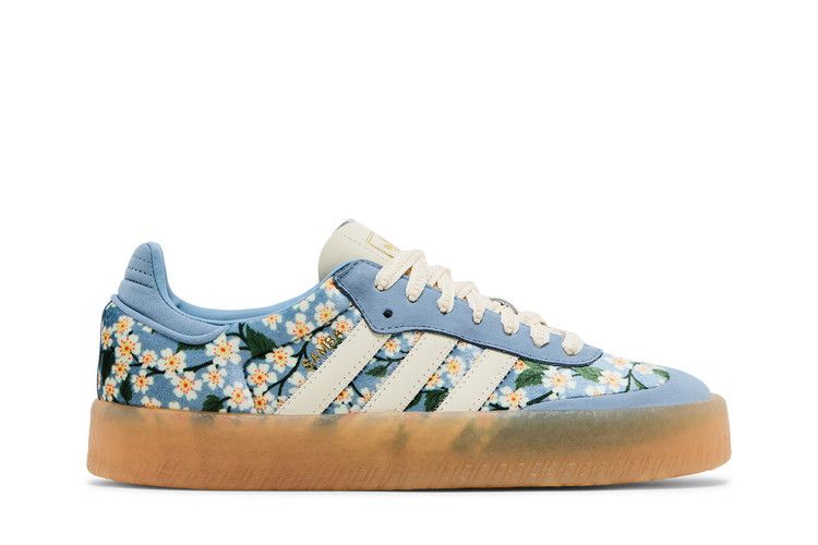 Liberty London x adidas Wmns Sambae 'Blue Cream White' — Blue/Cream White/Gold Metallic