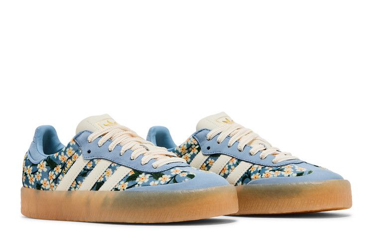 Liberty London x adidas Wmns Sambae 'Blue Cream White' — Blue/Cream White/Gold Metallic
